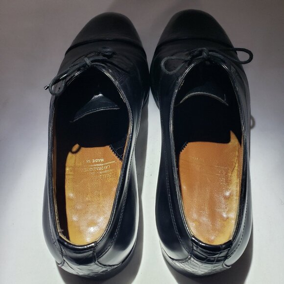 Bruno Magli Made in Italy Genuine Alligator Leather Men\'s Dress Shoe Black 8.5M main image 4